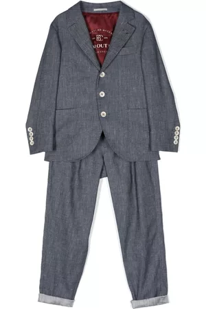 Brunello Cucinelli Single-breasted two-piece suit - Blue