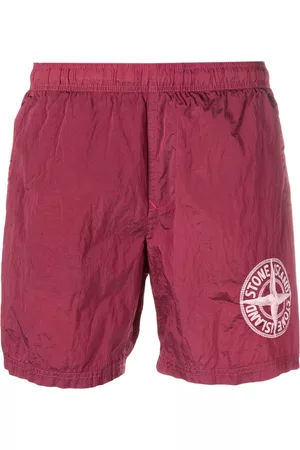 Stone Island Men Sports Shorts - Compass-embroidered track shorts