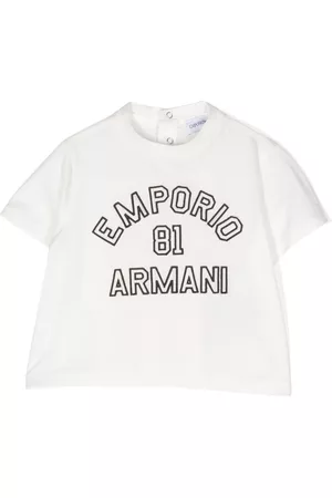 Emporio Armani Logo-print short-sleeved T-shirt - White