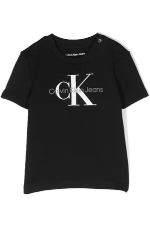 Calvin Klein Logo-print short-sleeve T-shirt - Black