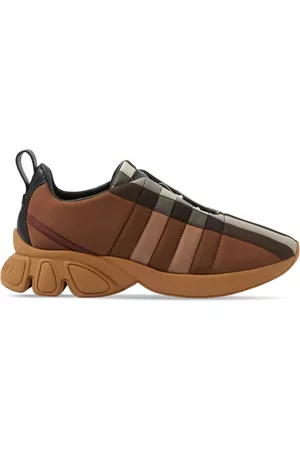 Burberry Checked low-top sneakers - Brown