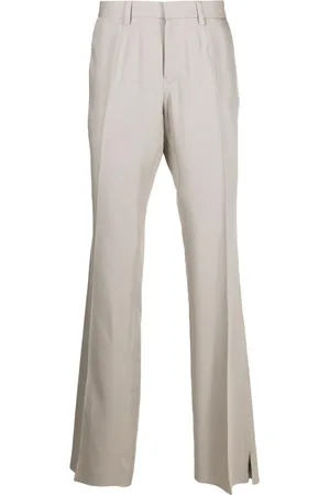 MISBHV Men Formal Pants - Mid-rise tailored trousers - Grey
