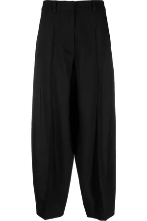 Stella McCartney Pleat-detail tailored trousers - Black