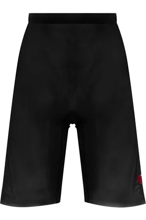 Dsquared2 Women Sports Shorts - Slogan-print cycling shorts - Black