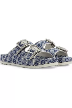 Gucci Sandals - Logo-print sandals - Blue