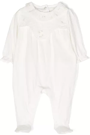 Tartine Et Chocolat Pajamas - Floral-embroidered cotton pyjamas - White