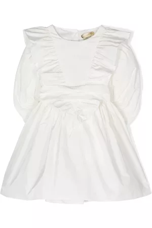 Stella McCartney Girls Graduation Dresses - Bow-detail dress - White