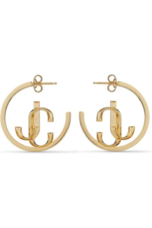 Jimmy Choo Logo-lettering medium hoops
