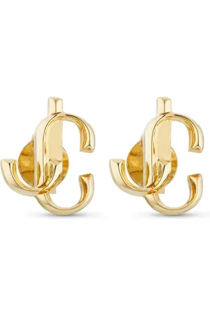 Jimmy Choo Logo-lettering stud earrings