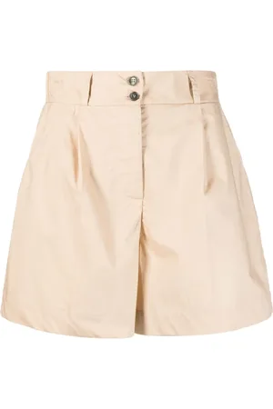 Woolrich Pleated high-waisted shorts