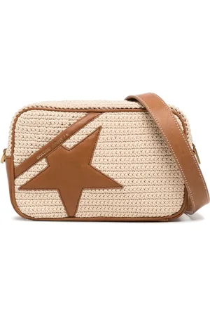Golden Goose Star-patch crochet crossbody bag