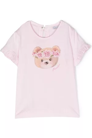MONNALISA T-Shirts - Teddy bear-print T-shirt - Pink