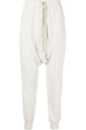 Rick Owens Drop-crotch drawstring track pants