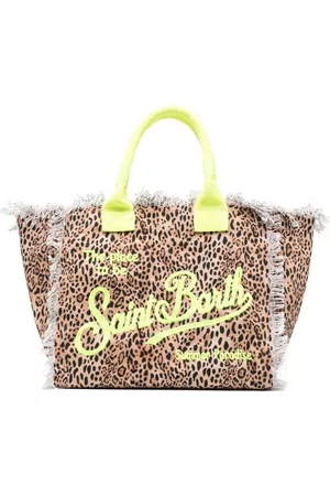 MC2 SAINT BARTH Women Beach Bags - Embroidered-logo beach bag - Neutrals