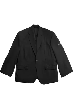 Balenciaga Blazers - Oversize shoulder-pads wool blazer - Black