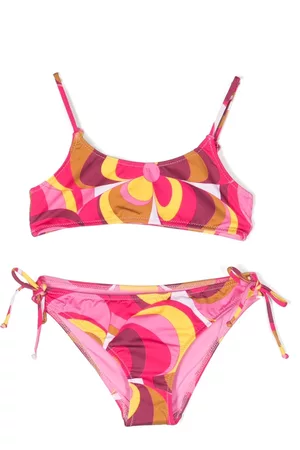 MC2 SAINT BARTH Girls Bikini Sets - Graphic-print two-piece set - Pink