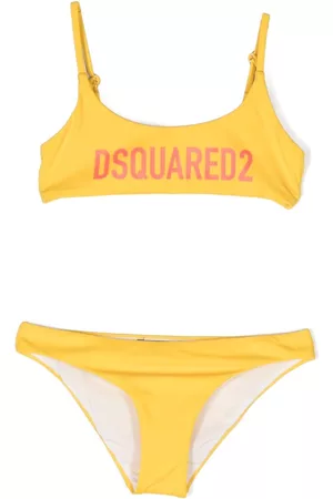 Dsquared2 Girls Bikini Sets - Logo-print bikini set - Yellow