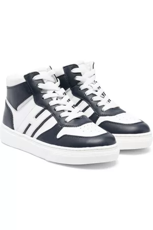 Hogan High Top Sneakers - Colour-block panel high-top sneakers - Blue
