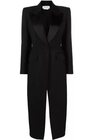Alexander McQueen Women Coats - Single-breasted coat - Black