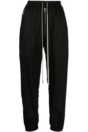 Rick Owens Tapered drawstring track trousers