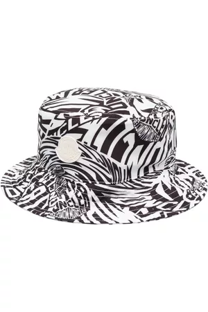 Moncler Men Hats - Logo-print bucket hat - White