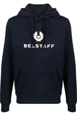 Belstaff Logo-embossed cotton hoodie