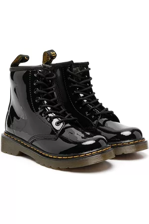 Dr. Martens Ankle Boots - Vinyl leather lace-up boots - Black