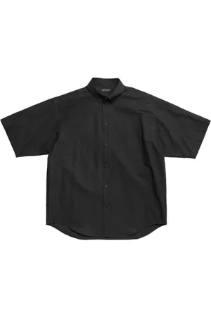 Balenciaga Short sleeved Shirts - Tape Type short-sleeved shirt - 1000 -Black