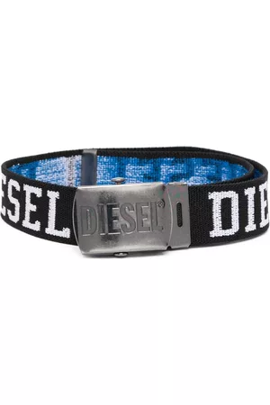 Diesel Belts - Logo-engraved buckle belt - Black