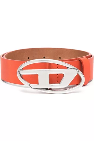 Diesel Belts - Logo-buckle leather belt - Red