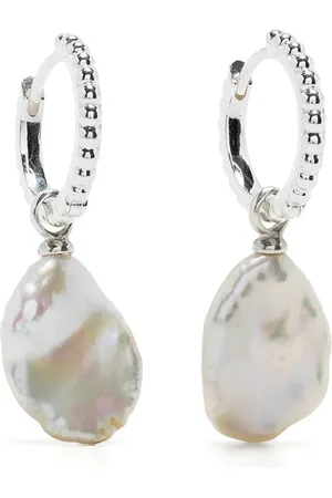 Dower and Hall Dotty Keshi Luna pearl hoops