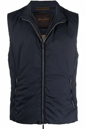 MOORER High-neck zip-up gilet