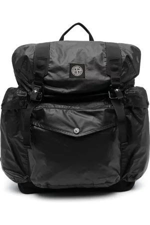 Stone Island Men Rucksacks - Logo-embellished multi-pocket backpack - Black