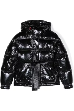 Perfect Moment Girls Puffer Jackets - Belted padded jacket - Black