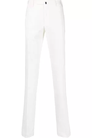 Incotex Men Formal Pants - Straight-leg tailored trousers - White