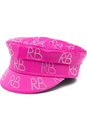 Ruslan Baginskiy Crystal-embellished baker boy hat