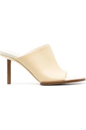 Jacquemus Les mules rond carré leather mules