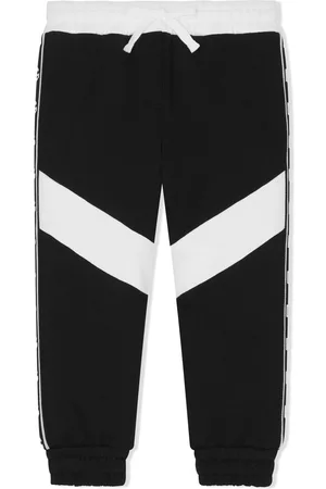 Dolce & Gabbana Girls Sweatpants - Logo-tape track pants - Black