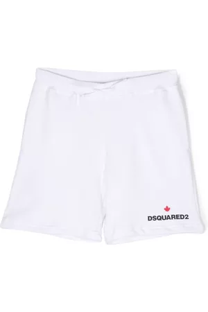 Dsquared2 Boys Shorts - Logo-print cotton shorts - White