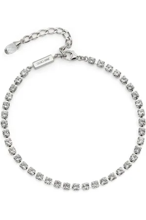 Jimmy Choo Saeda crystal embellished anklet