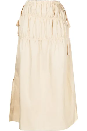 GOEN.J Midi ruched straight skirt