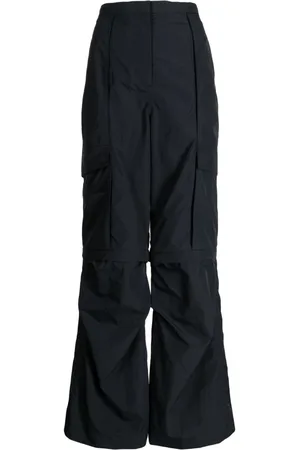 GOEN.J Detachable-panel wide-leg cargo pants