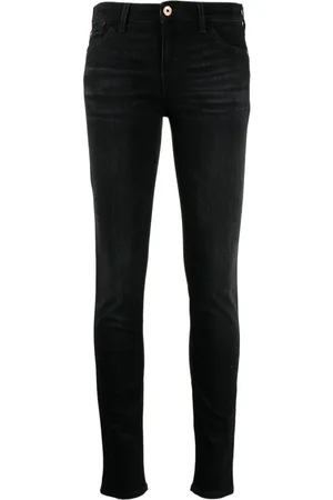 Emporio Armani Embroidered-logo jeans