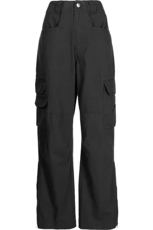 GOEN.J Wide-leg cotton cargo pants
