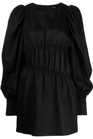 GOEN.J Puffed-sleeves ruched dress