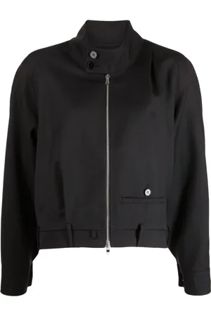 GOEN.J Trouser-motif bomber jacket