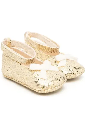 PèPè Metallic ballerina shoes