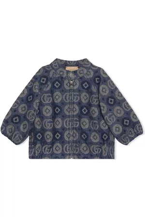 Gucci Bomber Jackets - Monogram denim jacket - Blue