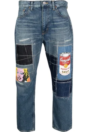 JUNYA WATANABE Patchwork-detail denim jeans