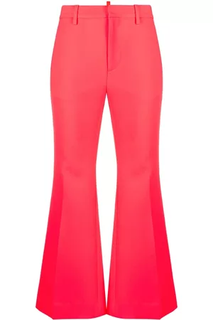 Dsquared2 Women Wide Leg Pants - Kick-flare cropped trousers - Pink